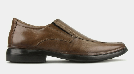 Airflex MATTHEW Leather Slip On Dress Shoes Tan $76.49 (RRP $169.99) @ Betts