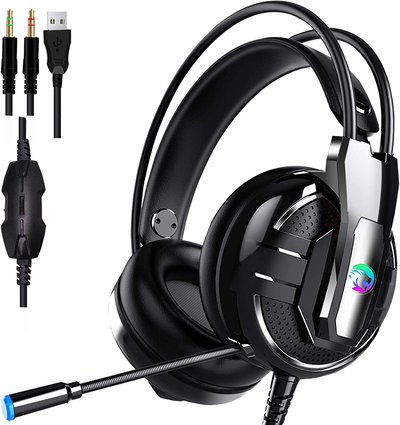 Proxima 3.5mm Stereo Wired Gaming Headphones with Mic & LED Light $24.64 (was $49.99) @ Amazon AU