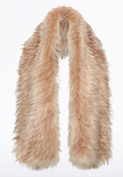 Nude Faux Fur Hug Me Stole $349 (was $499) @ Carla Zampatti