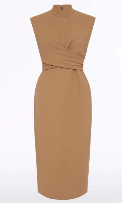 Cinnamon Wrapped Up Dress $629 (was $899) @ Carla Zampatti