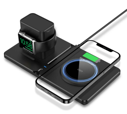 HaloLock™ 2-in-1 Magnetic Wireless Charger with iWatch Stand Black $32.20 (RRP $92.39) @ ESR Gear