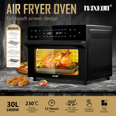 Maxkon 30L Air Fryer Large Convection Oven Electric Digital Toaster Air Cooker $259.95 (was $399.95) @ eBay AU