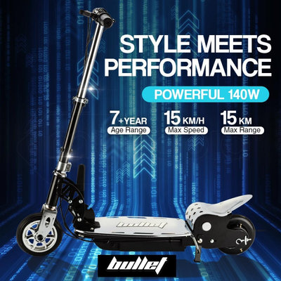 BULLET TRZ Electric Scooter 140W Adjustable and Foldable for both Adults / Kids $219 (RRP $399) @ My Topia