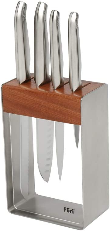 Furi Pro Stainless Steel Knife Block 5-Pieces Set 11.3 cm*26.4 cm*6.4 cm White/Silver $163.85 (RRP $399) @ Amazon AU