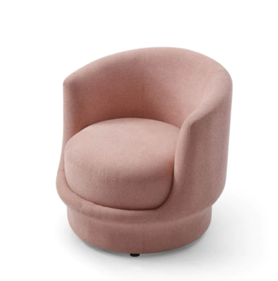 Calia Fabric Accent Lounge Relaxing Arm Chair Pink $545 (RRP $825) @ Momentous Living