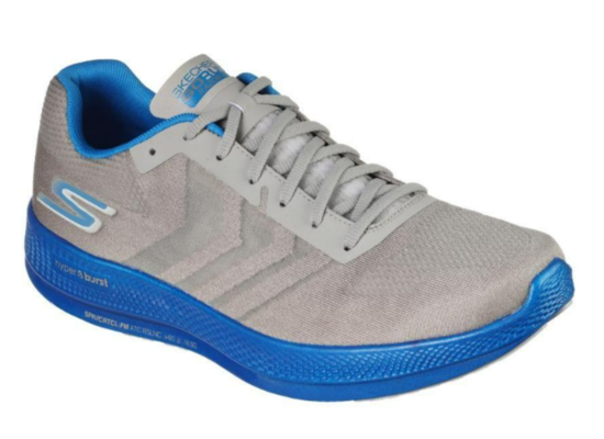 GO RUN Razor Shoe Grey Blue $129.99 (RRP $209.99) @ Skechers