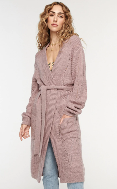 Reverie Andie Wrap Cardi Dusty Lilac $159.20 (RRP $249) @ Tiger Lily