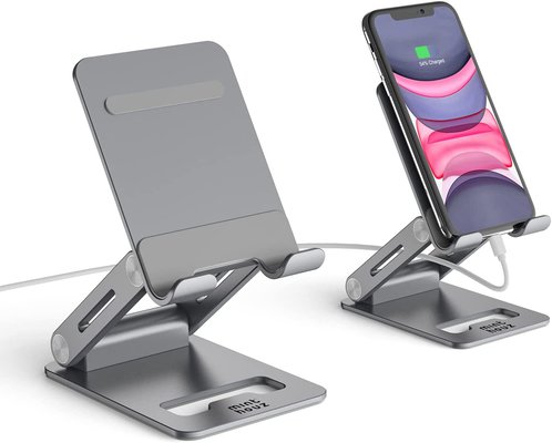 Minthouz Adjustable & Foldable Z-type Aluminum Mobile Phone Holder with Anti-Slip Base $14.99 (RRP $29.99) @ Amazon AU