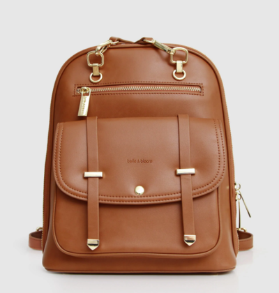 5th Ave Leather Backpack Camel $153.96 (RRP $269.95) @ Belle And Bloom