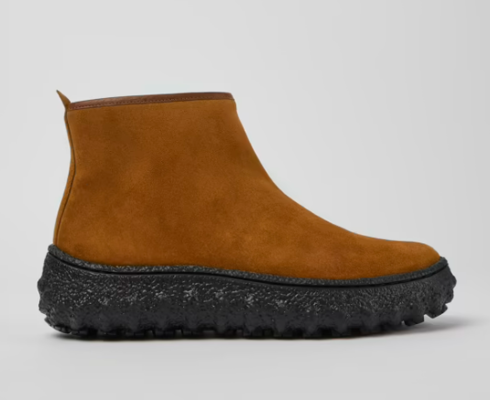 Ground MICHELIN Brown Suede Ankle Boots $224 (RRP $320) @ Camper AU