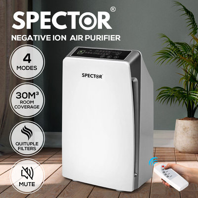 Spector Air Purifier Cleaner Home Purifiers Portable Plasma Ionizer HEPA Filter $132.99 (RRP $374.99) @ eBay AU