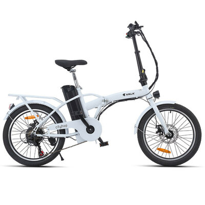 VALK Cityhop 36V 250W Folding Electric e-Bike White $869 (RRP $1355) @ My Topia