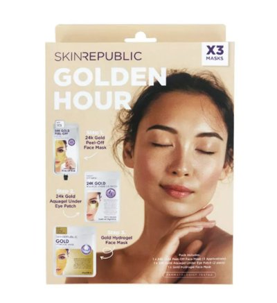 Skin Republic Golden Hour 3 Piece Face Mask Gift Pack $19.98 (RRP $32.95) @ Chemist Direct