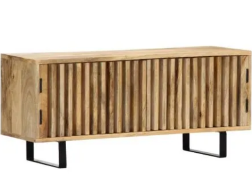 TV Cabinet 90x30x40 cm Solid Mango Wood $269.95 (RRP $409.95) @ Crazy Sales