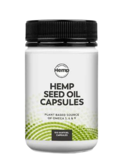 Essential Hemp Hemp Oil Seed 100 Capsules $13.96 (RRP $19.95) @ Goodness Me