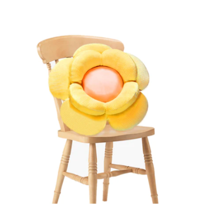 SOGA Yellow Double Flower Shape Cushion Soft Bedside Floor Plush Pillow Home Decor $83.50 (RRP $130.50) @ Hey Hey