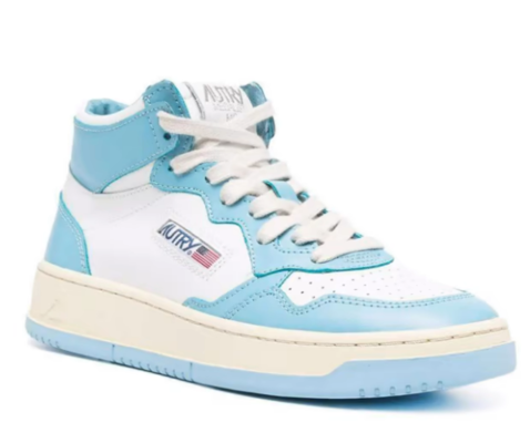 Autry Medalist Mid Women's Sneaker White/Baltic Sea $199.99 (RRP $289.99) @ Hype DC