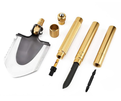 Multifunction Tactical Shovel Folding Camping Survival Tools Military Outdoor Gold $42 (RRP $69) @ Kings Warehouse