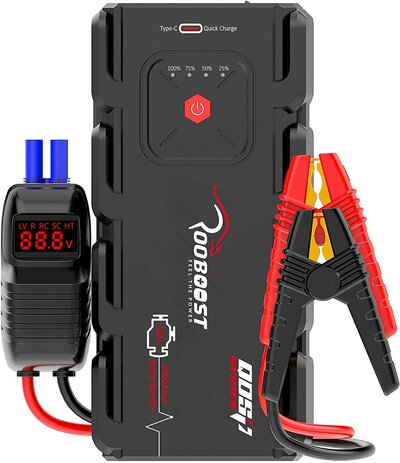 Rooboost™ 2000A Peak Extreme Safe Car Jump Starter $111.51 (was $159.99) @ Amazon AU