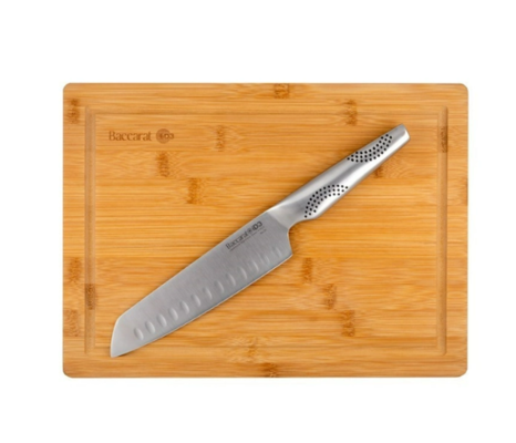 Baccarat iD3 Santoku Knife & Bamboo Chopping Board Set $69.99 (RRP $199.99) @ My Deal