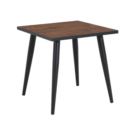 Gael Square Wooden Side End Lamp Table Dark Oak/Black $59 (RRP $89) @ Momentous Living