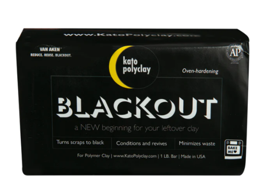 KATO Overbaked Polymer Clay Polyclay Blackout Recycle Leftover Clay 454g $19.99 (RRP $39.99) @ Riot Stores