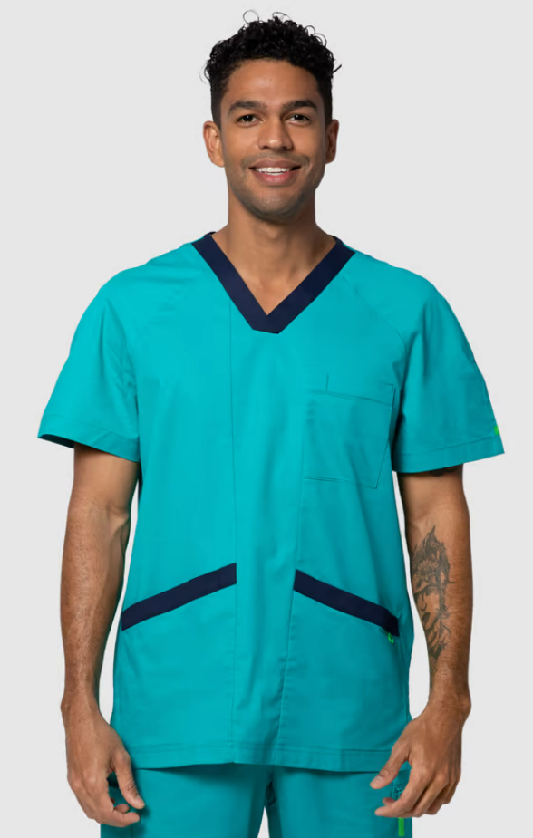 Koller V Neck Scrub Top Mint $19.99 (RRP $44.99) @ 4Workers