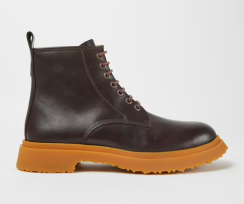 Walden Dark Brown Leather Boots for Men $210 (RRP $350) @ Camper AU