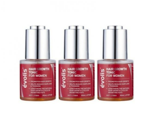 Evolis Hair Grow Tonic For Women Trio Pack $99.99 (RRP $177) @ Catwalk