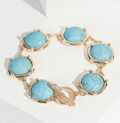 Blue Segmented T&O Bracelet $8.49 (RRP $16.99) @ Colette Hayman