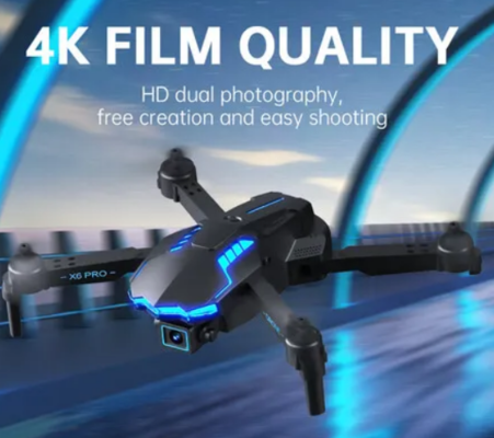 4K Drone With Dual Camera Hd Fpv Wifi Optical Flow Location Folding Quadcopter $89.99 (RRP $199.99) @ Crazy Sales