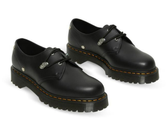 1461 Bex Stud Shoe Black Fine Haircell $199.99 (RRP $299.99) @ Dr Martens