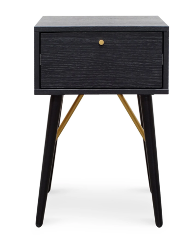 Trent Wooden Bed Side Table Black $230 (RRP $335) @ Interior Secrets