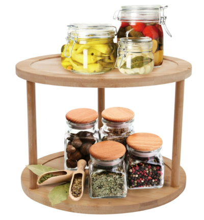 Living Today Bamboo 2 Tier Lazy Susan Turntable $19.95 (RRP $34.95) @ My Deal