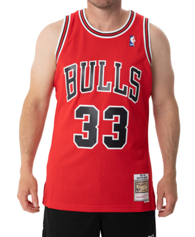 Mitchell & Ness NBA Chicago Bulls Pippen Jersey Red $110 (RRP $159.99) @ Pivot