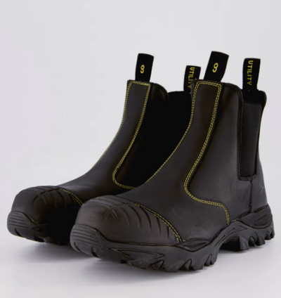 Craze Unisex Slip On Workboot Black $64.99 (RRP $129.99) @ 4Workers