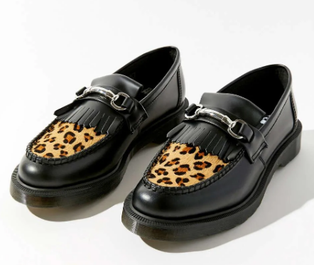 Adrian Snaffle Black & Medium Leopard $79.99 (RRP $259.99) @ Dr Martens