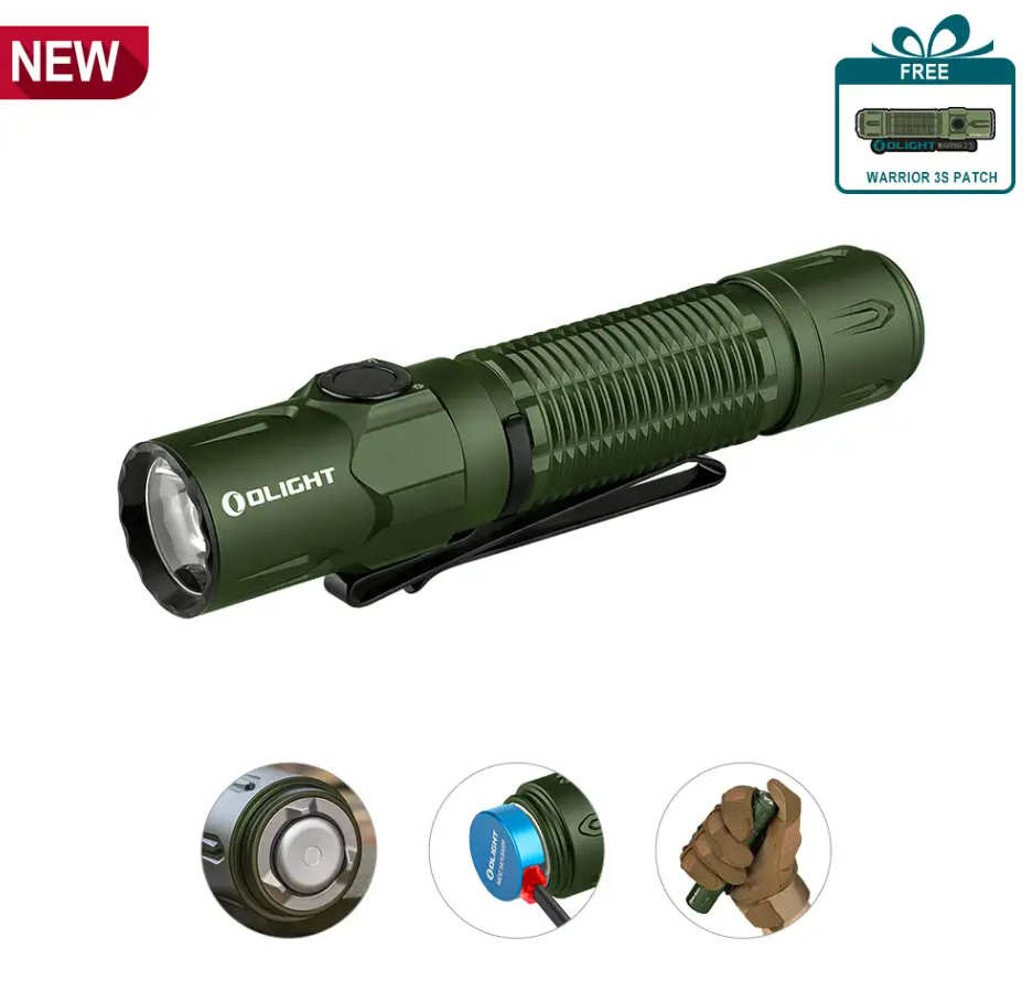 Olight Warrior 3S 2300 Lumens Tactical Torch $161.96 (was $179.95) @ Olight Store