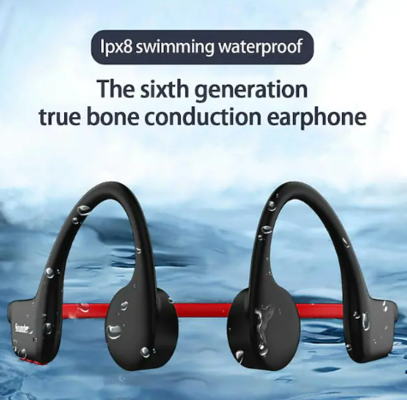 X6 Bone Conduction Headphone Bluetooth5.0 Waterproof Ergonomic Design Stereo Black $56.59 (RRP $98.94) @ Light In The Box