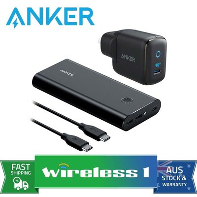 Anker PowerCore+ 26800 PD 45W with PD Wall Charger Black Metal $179 (RRP $279) @ Wireless1 via eBay AU