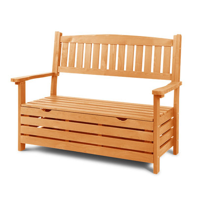 2 Seater Wooden Garden Chair and Storage Box $157.56 (RRP $493.90) @ Dreamo