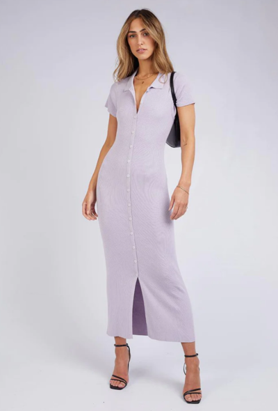 Peyton Midi Dress Purple $40 (RRP $79.95) @ Edge Clothing