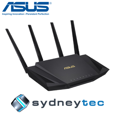 ASUS RT-AX58U AX3000 802.11ax Dual-band Gigabit Router $331.89 (RRP $509.00) @  Sydneytec eBay AU