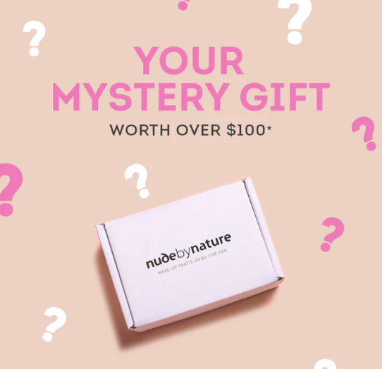 Unlock a FREE Mystery Gift when you spend $100+ online @ Nude By Nature