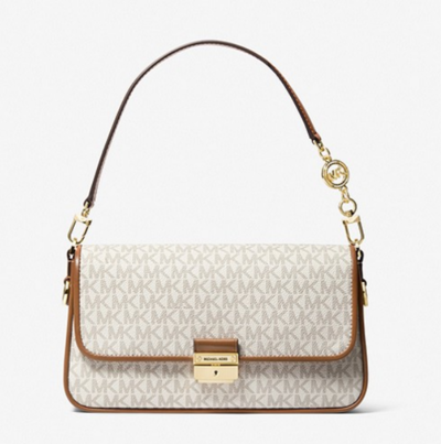 Bradshaw Small Logo Convertible Shoulder Bag Vanilla/Acorn $269 (RRP $539) @ Michael Kors