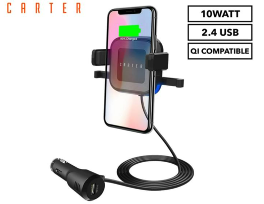 Carter 10W Wireless Car Charger w/ 2.4A USB Port $19.25 (RRP $79.95) @ Catch AU