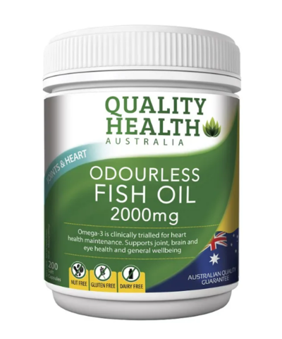 Quality Health Odourless Fish Oil 2000mg Cap X 200 $15.95 (RRP $29.99) @ Chemist Direct