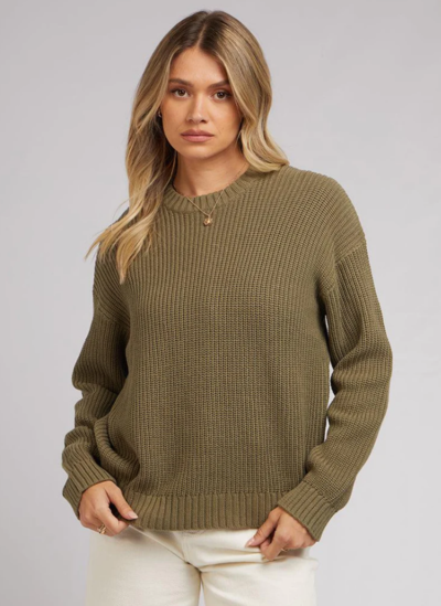 Everyday Knit Sweater Khaki $40 (RRP $79.95) @ Edge Clothing