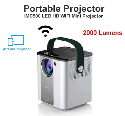 IMC500A New Model 2000LM LED LCD Android Projector Support 1080P 4K Video $166.27 (RRP $369.40) @ Light In The Box