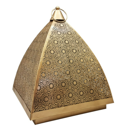 Saran Moroccan Metal Filigree Lantern Gold $85 (RRP $205) @ Living Styles